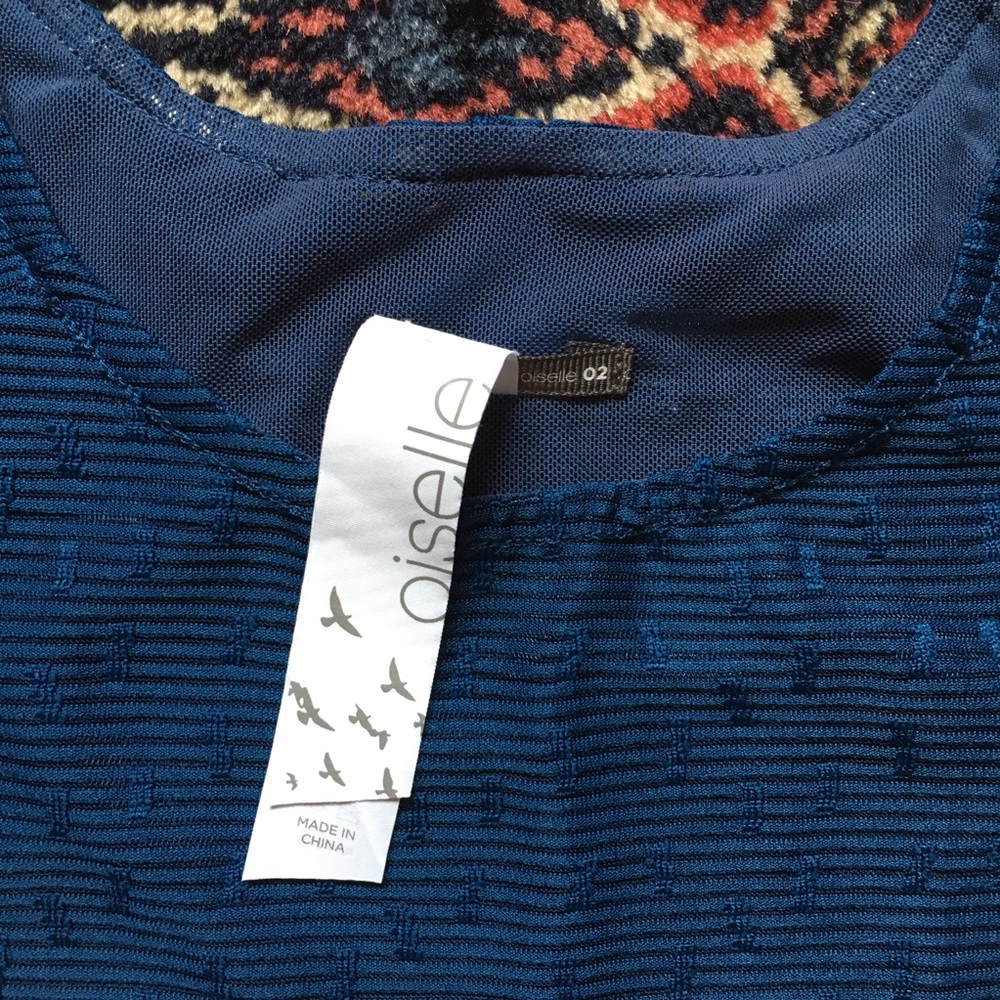Oiselle Rabbit Top Blue 2 - Picture 4 of 6